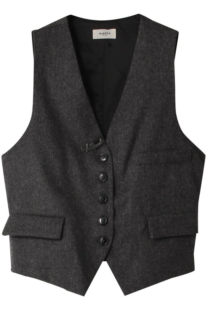 【エリオポール/heliopole】の【BARENA】GILET ROMEO-MICRO インテリア・キッズ・メンズ・レディースファッション・服の通販 founy(ファニー) https://founy.com/ ファッション Fashion レディースファッション Fashion for Women アウター Coat / Outerwear Collection レディースジャケット・軽アウター Jackets ジャケット Jacket, Outerwear チェック Check, Plaid, Tartan ブローチ Brooch, Pin Brooch ベスト Vest, Waistcoat メランジ Melange, Mixed Yarn リボン Ribbon, Bow A/W・秋冬 Autumn/Winter |ID: prp329100002731606 ipo3291000000036223862