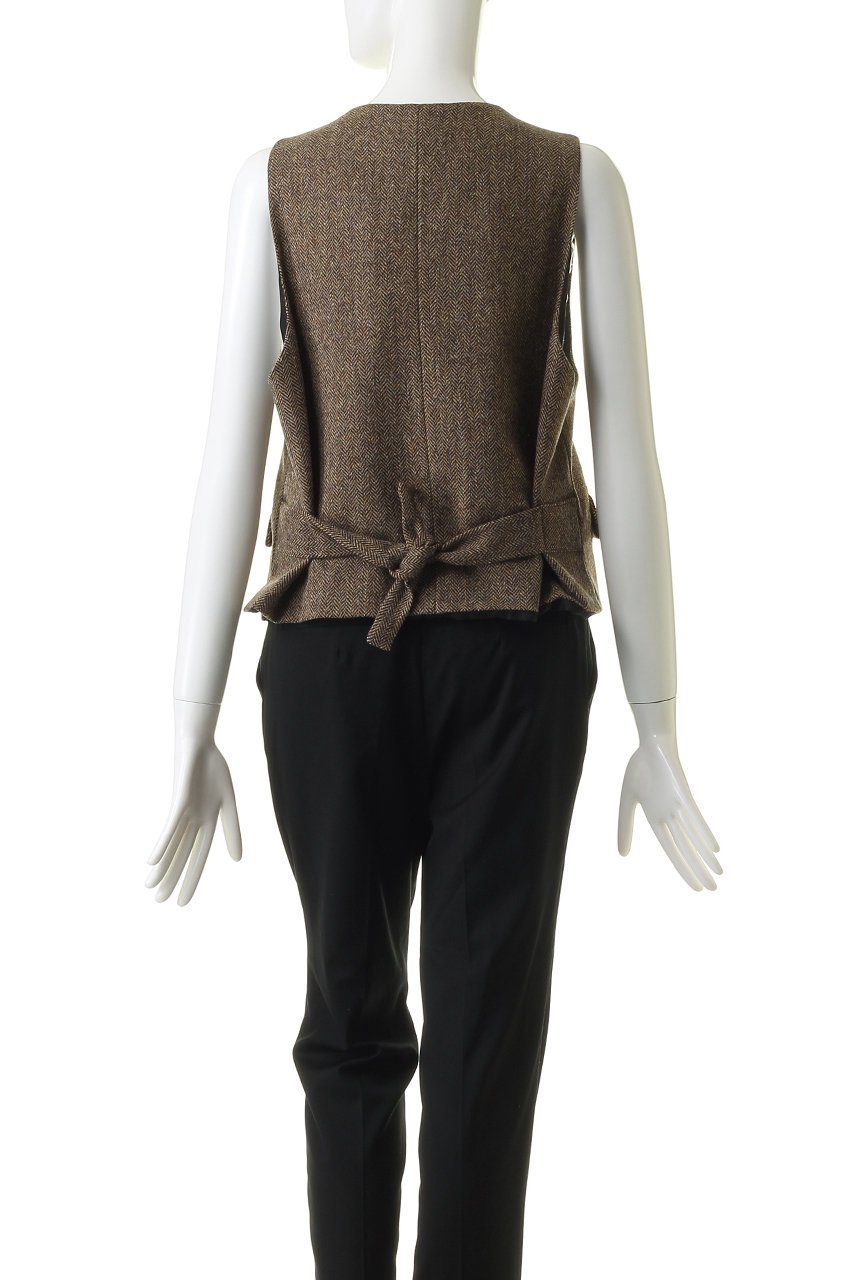 【エリオポール/heliopole】の【BARENA】GILET ROMEO-SAGITTA 人気、トレンドファッション・服の通販 founy(ファニー) 　ファッション　Fashion　レディースファッション　Fashion for Women　アウター　Coat / Outerwear Collection　レディースジャケット・軽アウター　Jackets　ジャケット　Jacket, Outerwear　ブローチ　Brooch, Pin Brooch　ベスト　Vest, Waistcoat　メランジ　Melange, Mixed Yarn　リボン　Ribbon, Bow　A/W・秋冬　Autumn/Winter　other-4|ID: prp329100002731607 ipo3291000000035655397