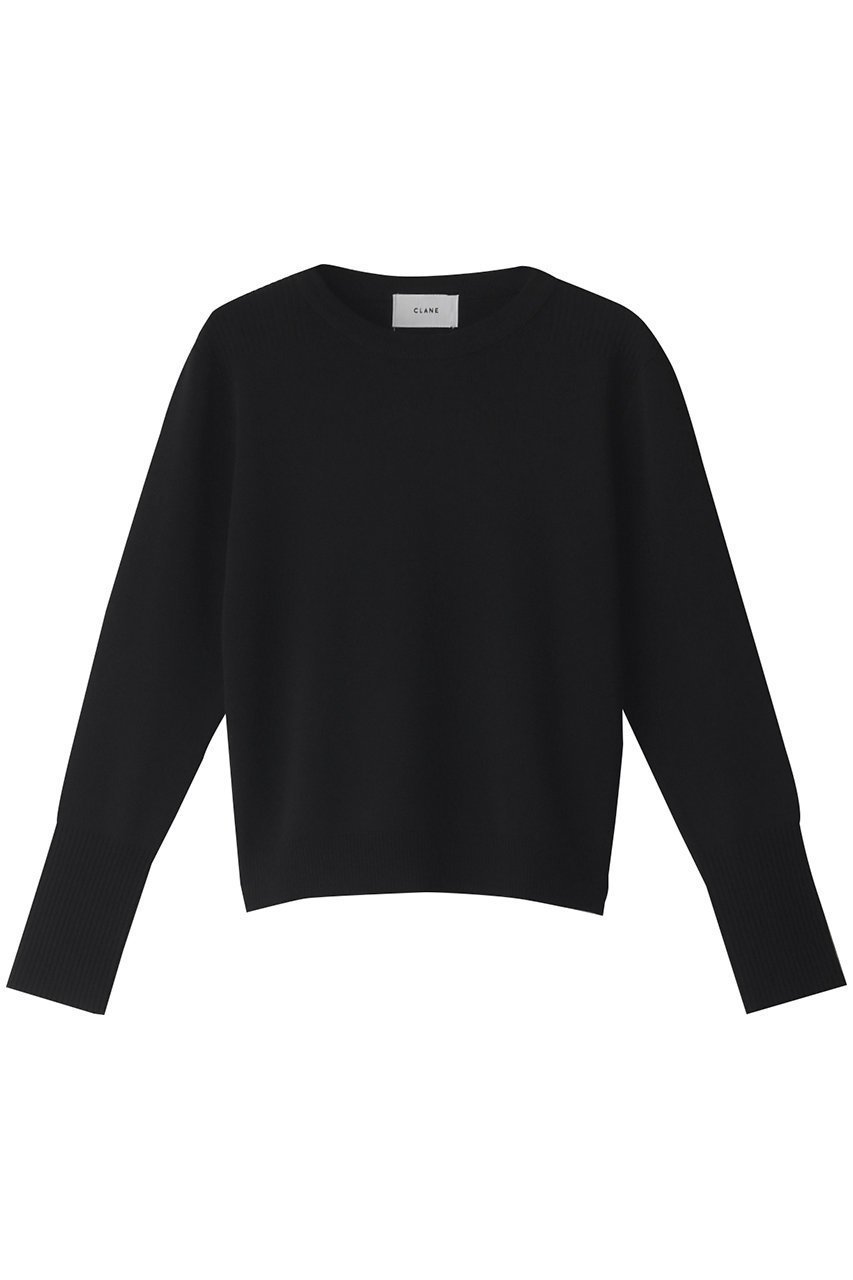 【クラネ/CLANE】のBASIC COMPACT KNIT TOPS インテリア・キッズ・メンズ・レディースファッション・服の通販 founy(ファニー) ファッション Fashion レディースファッション Fashion for Women トップス・カットソー Cut & Sew Tops ニット Knit Tops & Sweaters カジュアルプルオーバー・ニットトップス Pullovers & Knit Tops / Casual Pullovers コンパクト Compact, Small Size シンプル Simple, Minimal ブラック|ID: prp329100002736696 ipo3291000000032962802