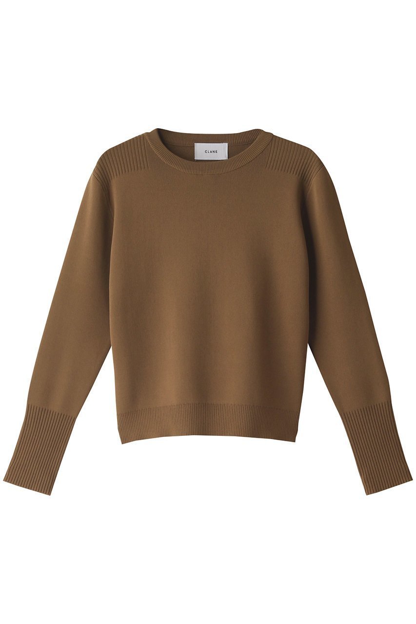 【クラネ/CLANE】のBASIC COMPACT KNIT TOPS インテリア・キッズ・メンズ・レディースファッション・服の通販 founy(ファニー) 　ファッション　Fashion　レディースファッション　Fashion for Women　トップス・カットソー　Cut & Sew Tops　ニット　Knit Tops & Sweaters　カジュアルプルオーバー・ニットトップス　Pullovers & Knit Tops / Casual Pullovers　コンパクト　Compact, Small Size　シンプル　Simple, Minimal　ベージュ|ID: prp329100002736696 ipo3291000000035963076
