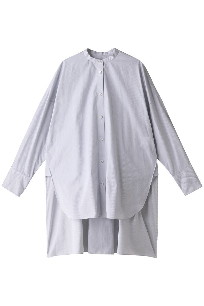 【アドーア/ADORE】のTHOMAS MASON COブロードシャツ インテリア・キッズ・メンズ・レディースファッション・服の通販 founy(ファニー) 　ファッション　Fashion　レディースファッション　Fashion for Women　トップス・カットソー　Cut & Sew Tops　シャツ・ブラウス・オフィスカジュアル　Elegant Blouses & Button-Ups　シンプル　Simple, Minimal　スリーブ　Sleeve, Long Sleeve / Short Sleeve　ティアード　Tiered, Tiered Style　ブロード　Broadcloth, Fine Cotton　ヘムライン　Hemline, Bottom Cut　ロング　Long, Long-Length　ストライプ|ID: prp329100002736745 ipo3291000000032864086