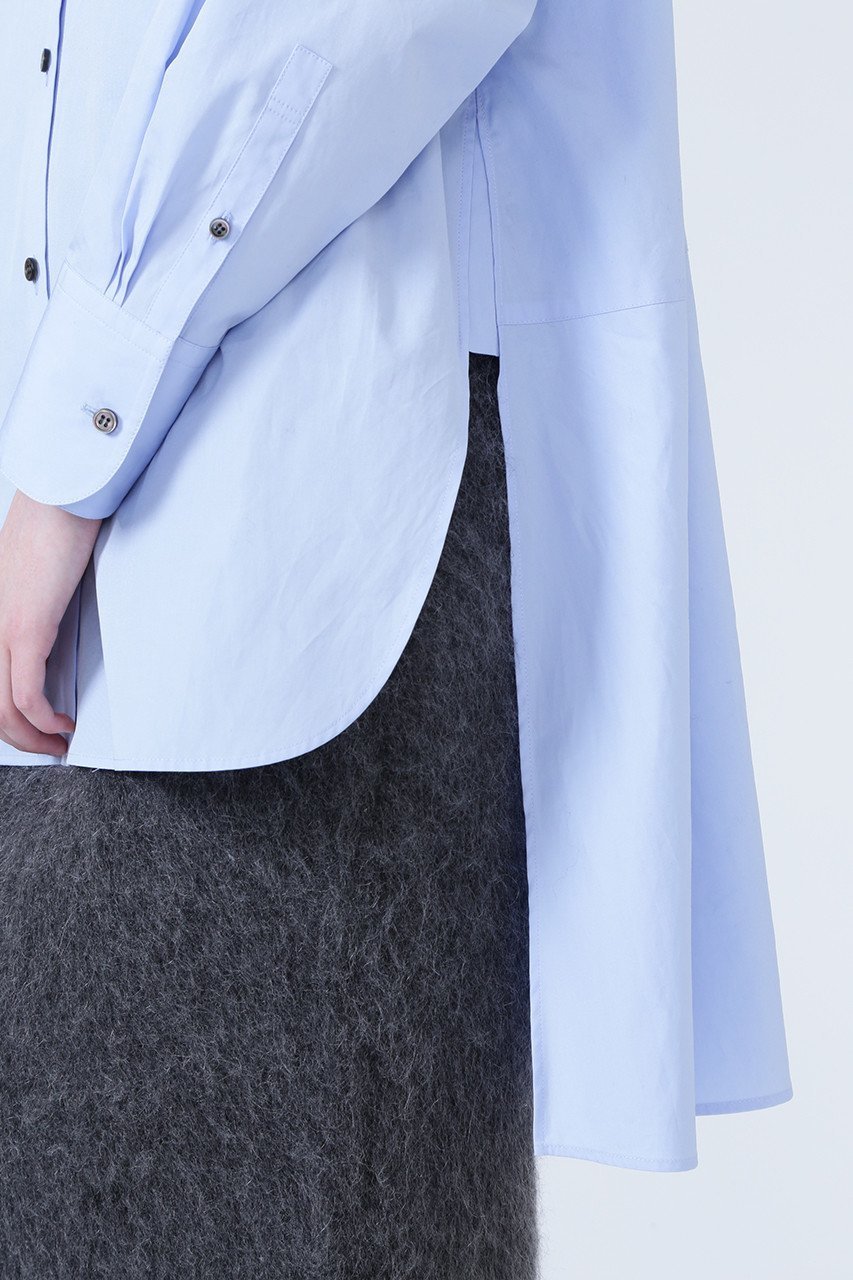 【アドーア/ADORE】のTHOMAS MASON COブロードシャツ 人気、トレンドファッション・服の通販 founy(ファニー) 　ファッション　Fashion　レディースファッション　Fashion for Women　トップス・カットソー　Cut & Sew Tops　シャツ・ブラウス・オフィスカジュアル　Elegant Blouses & Button-Ups　シンプル　Simple, Minimal　スリーブ　Sleeve, Long Sleeve / Short Sleeve　ティアード　Tiered, Tiered Style　ブロード　Broadcloth, Fine Cotton　ヘムライン　Hemline, Bottom Cut　ロング　Long, Long-Length　other-6|ID: prp329100002736745 ipo3291000000032864114