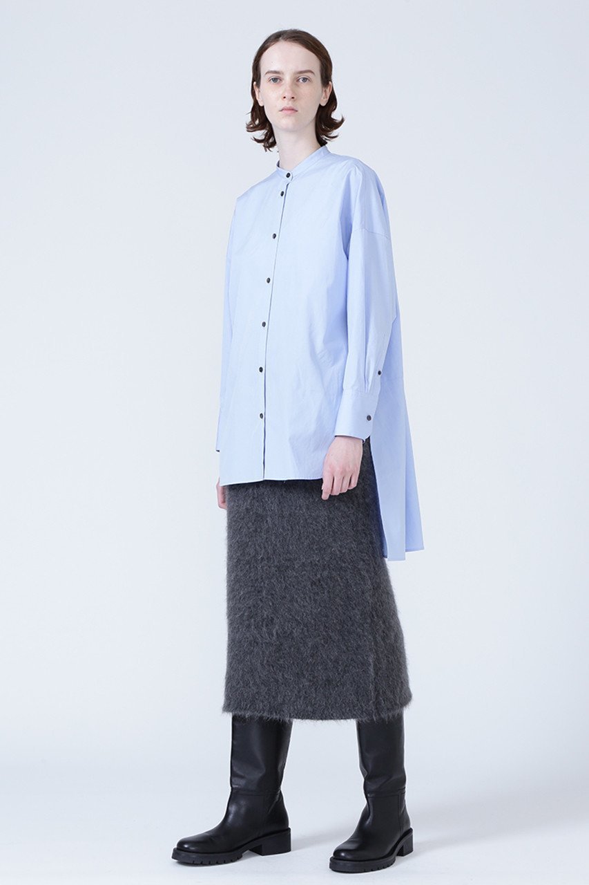 【アドーア/ADORE】のTHOMAS MASON COブロードシャツ 人気、トレンドファッション・服の通販 founy(ファニー) 　ファッション　Fashion　レディースファッション　Fashion for Women　トップス・カットソー　Cut & Sew Tops　シャツ・ブラウス・オフィスカジュアル　Elegant Blouses & Button-Ups　シンプル　Simple, Minimal　スリーブ　Sleeve, Long Sleeve / Short Sleeve　ティアード　Tiered, Tiered Style　ブロード　Broadcloth, Fine Cotton　ヘムライン　Hemline, Bottom Cut　ロング　Long, Long-Length　other-7|ID: prp329100002736745 ipo3291000000032864120