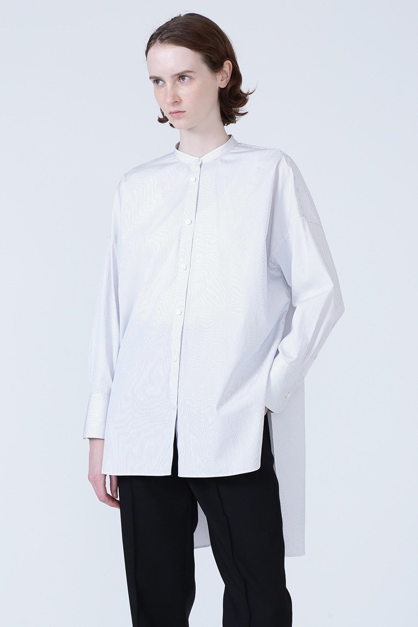 【アドーア/ADORE】のTHOMAS MASON COブロードシャツ インテリア・キッズ・メンズ・レディースファッション・服の通販 founy(ファニー) 　ファッション　Fashion　レディースファッション　Fashion for Women　トップス・カットソー　Cut & Sew Tops　シャツ・ブラウス・オフィスカジュアル　Elegant Blouses & Button-Ups　イタリア　Italy　インナー　Innerwear　シンプル　Simple, Minimal　スタンダード　Standard, Basic　スリーブ　Sleeve, Long Sleeve / Short Sleeve　ティアード　Tiered, Tiered Style　ブロード　Broadcloth, Fine Cotton　ヘムライン　Hemline, Bottom Cut　ロング　Long, Long-Length　おすすめ　Recommended / Our Picks　ホワイト|ID: prp329100002736745 ipo3291000000035248592