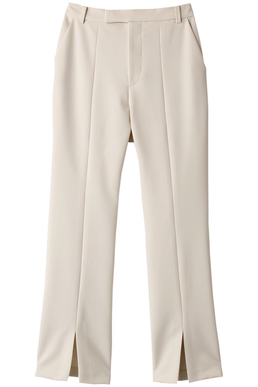 【ウィムガゼット/Whim Gazette】のフロントスリットパンツ インテリア・キッズ・メンズ・レディースファッション・服の通販 founy(ファニー) 　ファッション　Fashion　レディースファッション　Fashion for Women　パンツ　Pants & Trousers　クール　Cool, Chic　スタイリッシュ　Stylish, Fashionable　スリット　Slit, Slit Detail　センター　Center, Center Line　フレア　Flare, Flared　フロント　Front, Front Design　エレガント 上品　Elegant　アイボリー|ID: prp329100002760243 ipo3291000000036458633