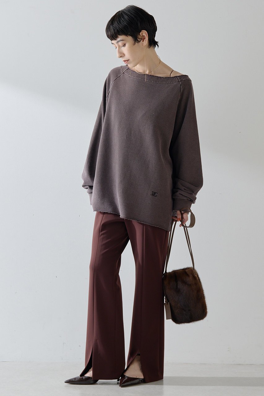 【ウィムガゼット/Whim Gazette】のフロントスリットパンツ 人気、トレンドファッション・服の通販 founy(ファニー) 　ファッション　Fashion　レディースファッション　Fashion for Women　パンツ　Pants & Trousers　クール　Cool, Chic　スタイリッシュ　Stylish, Fashionable　スリット　Slit, Slit Detail　センター　Center, Center Line　フレア　Flare, Flared　フロント　Front, Front Design　エレガント 上品　Elegant　other-2|ID: prp329100002760243 ipo3291000000036485568