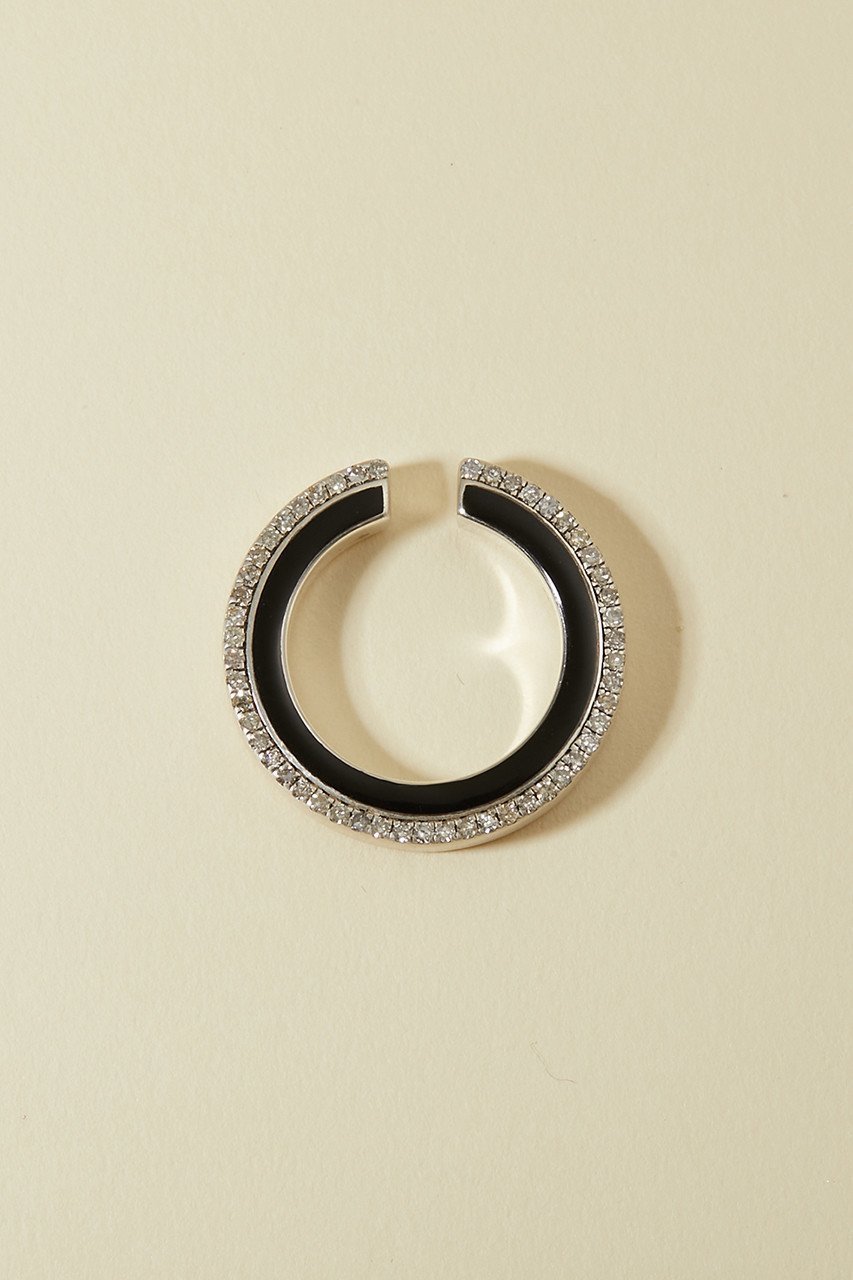【アドリン ヒュー/Adlin Hue】のMin Cuff Ring インテリア・キッズ・メンズ・レディースファッション・服の通販 founy(ファニー) 　ファッション　Fashion　レディースファッション　Fashion for Women　ジュエリー　Jewelry　ファッションリング　Fashion Rings　イヤリング・フープ・ドロップタイプ　Hoop, Drop & Clip Earrings　イヤリング　Earrings　インド　Indian Textile　エナメル　Patent Leather　シルバー|ID: prp329100002760305 ipo3291000000035885247