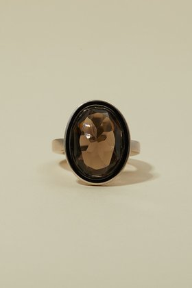 【アドリン ヒュー/Adlin Hue】のSmoky Quartz Agatha Ring 人気、トレンドファッション・服の通販 founy(ファニー) ファッション Fashion レディースファッション Ladies' Fashion Online エナメル Enamel ストーン Stone モダン Modern |ID:prp329100002760316