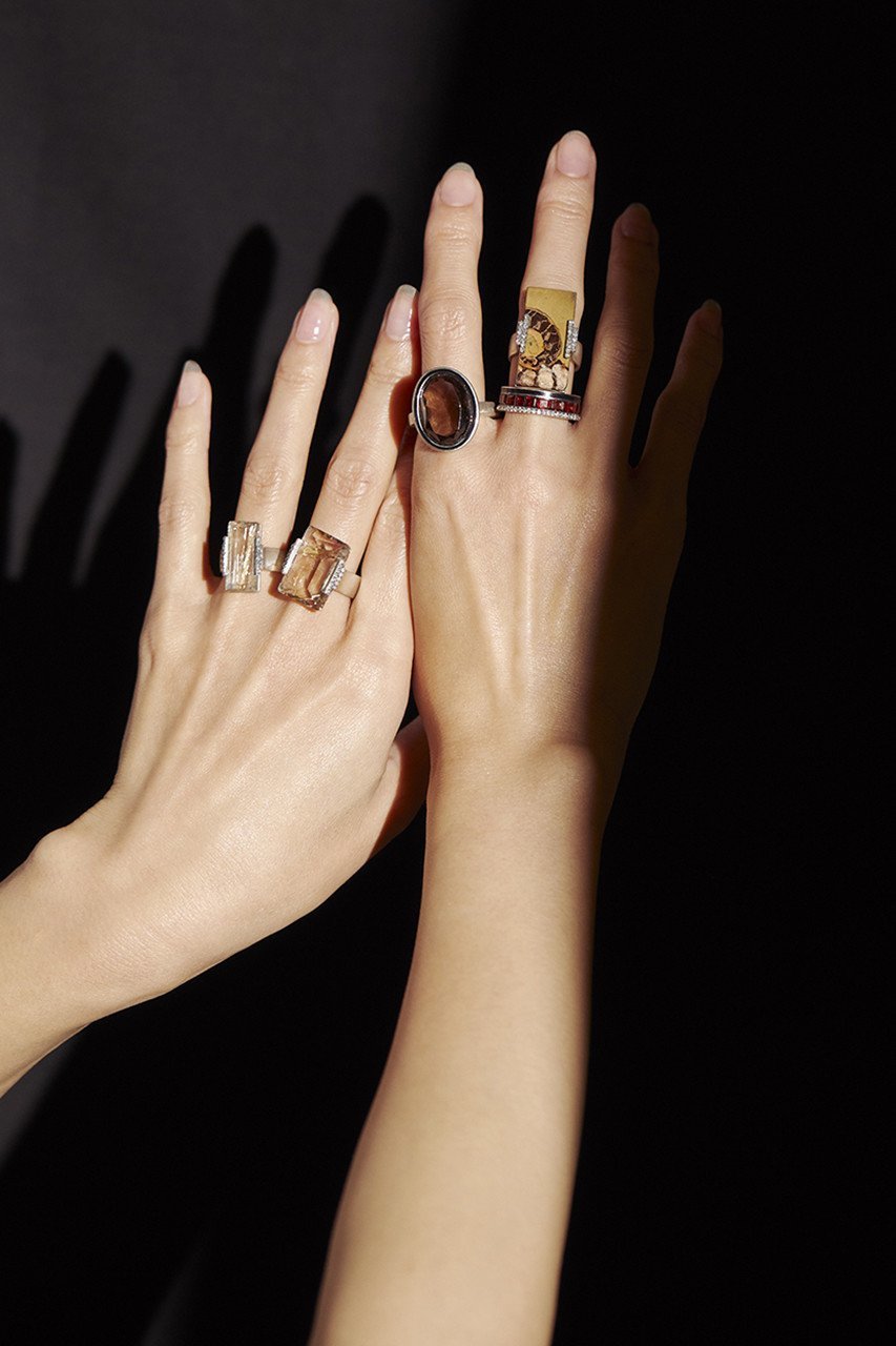 【アドリン ヒュー/Adlin Hue】のSmoky Quartz Agatha Ring 人気、トレンドファッション・服の通販 founy(ファニー) 　ファッション　Fashion　レディースファッション　Fashion for Women　ジュエリー　Jewelry　エナメル　Patent Leather　ストーン　Stone, Gem-Like　モダン　Modern, Contemporary　other-4|ID: prp329100002760316 ipo3291000000035757575