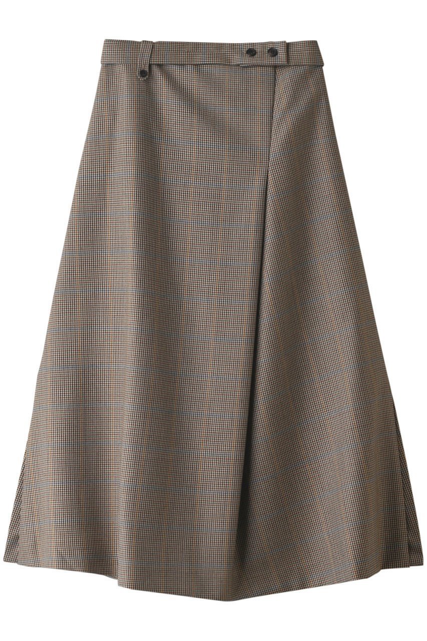 【ライフ ウィズ フラワーズ/LIFE WITH FLOWERS】のブリティッシュチェックタックスカート 人気、トレンドファッション・服の通販 founy(ファニー) 　ファッション　Fashion　レディースファッション　WOMEN　スカート　Skirt　ロングスカート　Long Skirt　おすすめ　Recommend　クラシカル　Classical　スリット　Slit　セットアップ　Set Up　フレア　Flare　フロント　Front　ラップ　Wrap　ロング　Long　 other-1|ID: prp329100002770611 ipo3291000000020643900