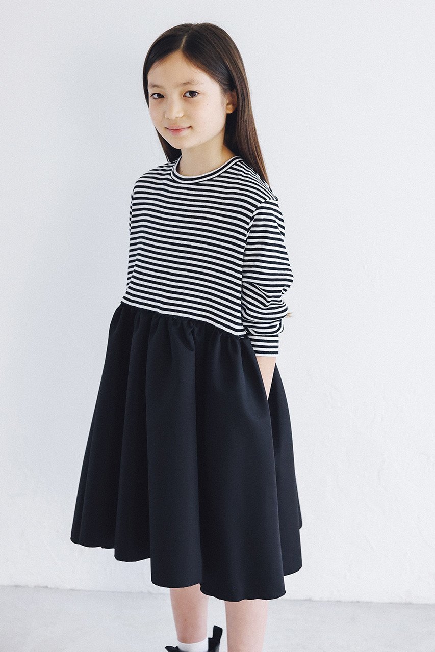 【アミカ/AMICA / KIDS】の【BABY&KIDS】ボーダーバレリーナロングT-ドレス 人気、トレンドファッション・服の通販 founy(ファニー) 　ファッション　Fashion　キッズファッション　KIDS　ワンピース　Dress/Kids　グログラン　Grosgrain　ジャージ　Jersey　ドレス　Dress　ボーダー　Border　モダン　Modern　モノトーン　Monotone　リラックス　Relax　人気　Popularity　秋　Autumn/Fall　other-5|ID: prp329100002773040 ipo3291000000031418630