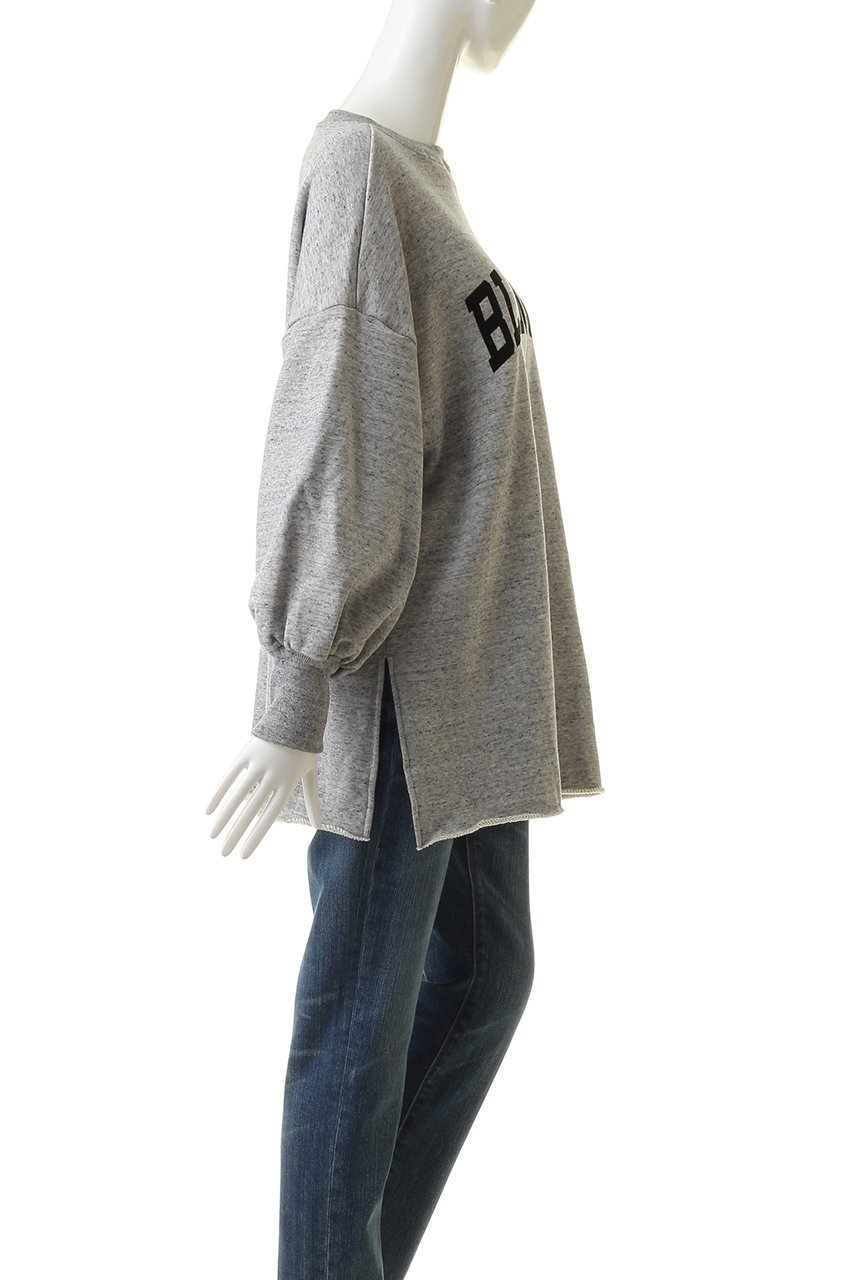【ウィムガゼット/Whim Gazette】のフロッキーロゴスウェット 人気、トレンドファッション・服の通販 founy(ファニー) 　ファッション　Fashion　レディースファッション　Fashion for Women　トップス・カットソー　Cut & Sew Tops　シャツ・ブラウス・オフィスカジュアル　Elegant Blouses & Button-Ups　レディースパーカー・カジュアルフーディー　Casual Hoodies & Sweatshirts　ロングTシャツ・Tシャツ　Longline T-Shirts & Tees　スウェット・クルーネックトップス　Sweatshirts & Crewnecks / Relaxed Fit Sweat Tops　カットソー・ベーシックTシャツ　Cut-and-Sewn Tops / Stretch Tees & Basics　スリット　Slit, Slit Detail　メランジ　Melange, Mixed Yarn　other-3|ID: prp329100002776561 ipo3291000000032872974