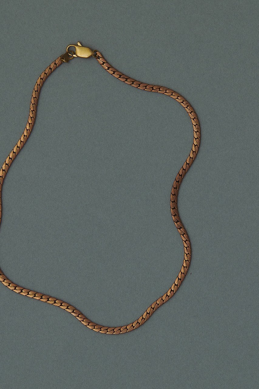 【アドリン ヒュー/Adlin Hue】のVintage Flat Woven Snake Chain Necklace インテリア・キッズ・メンズ・レディースファッション・服の通販 founy(ファニー) 　ファッション　Fashion　レディースファッション　WOMEN　ジュエリー　Jewelry　ネックレス　Necklaces　おすすめ　Recommend　ジュエリー　Jewelry　チェーン　Chain　ネックレス　Necklace　ヴィンテージ　Vintage　ゴールド|ID: prp329100002797526 ipo3291000000020639771