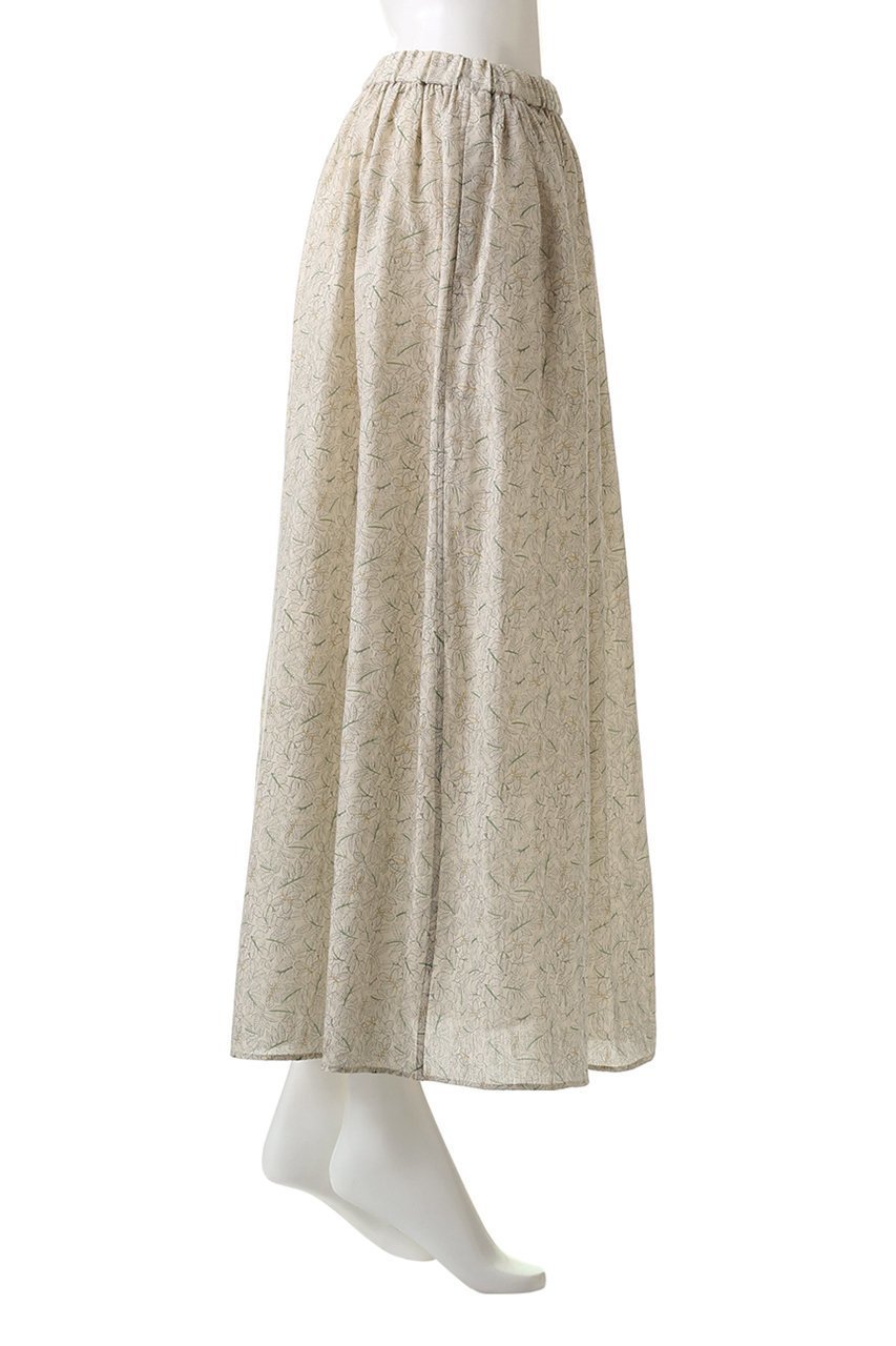 【プリスティン/PRISTINE】のリーフプリントギャザーSK 人気、トレンドファッション・服の通販 founy(ファニー) 　ファッション　Fashion　レディースファッション　Fashion for Women　スカート　Skirts　ギャザー　Gathered, Ruffled　セットアップ　Set-Up, Coordinated Outfit　プリント　Print, Printed Pattern　リーフ　Leaf, Botanical Leaf　ロング　Long, Long-Length　other-3|ID: prp329100002804283 ipo3291000000035814680