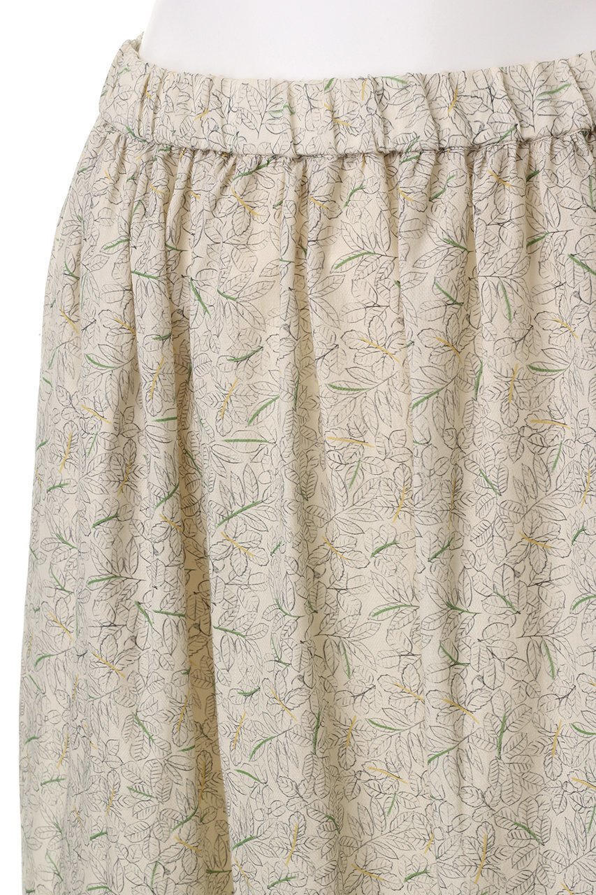 【プリスティン/PRISTINE】のリーフプリントギャザーSK 人気、トレンドファッション・服の通販 founy(ファニー) 　ファッション　Fashion　レディースファッション　Fashion for Women　スカート　Skirts　ギャザー　Gathered, Ruffled　セットアップ　Set-Up, Coordinated Outfit　プリント　Print, Printed Pattern　リーフ　Leaf, Botanical Leaf　ロング　Long, Long-Length　other-5|ID: prp329100002804283 ipo3291000000035814683