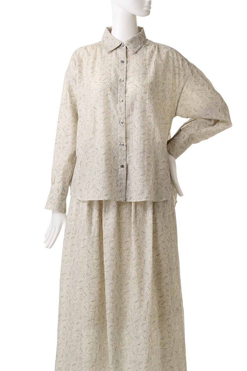 【プリスティン/PRISTINE】のリーフプリントギャザーブラウス 人気、トレンドファッション・服の通販 founy(ファニー) ファッション Fashion レディースファッション Fashion for Women トップス・カットソー Cut & Sew Tops シャツ・ブラウス・オフィスカジュアル Elegant Blouses & Button-Ups おすすめ Recommended / Our Picks ギャザー Gathered, Ruffled スリーブ Sleeve, Long Sleeve / Short Sleeve セットアップ Set-Up, Coordinated Outfit プリント Print, Printed Pattern ヨーク Yoke, Yoke Design リーフ Leaf, Botanical Leaf ロング Long, Long-Length other-2|ID: prp329100002804284 ipo3291000000032946055