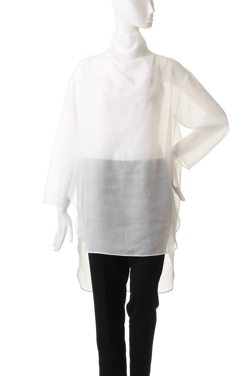 【ル フィル/LE PHIL】のハイネックシアーブラウス 人気、トレンドファッション・服の通販 founy(ファニー) 　ファッション　Fashion　レディースファッション　WOMEN　トップス・カットソー　Tops/Tshirt　シャツ/ブラウス　Shirts/Blouses　シアー　Sheer　スリーブ　Sleeve　ハイネック　High Neck　ロング　Long　other-2|ID: prp329100002826493 ipo3291000000031453624