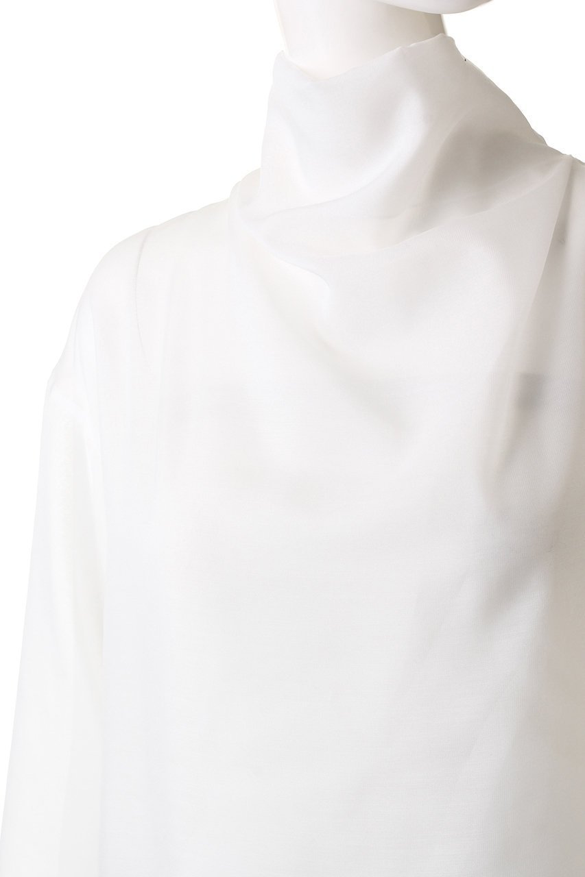 【ル フィル/LE PHIL】のハイネックシアーブラウス 人気、トレンドファッション・服の通販 founy(ファニー) 　ファッション　Fashion　レディースファッション　WOMEN　トップス・カットソー　Tops/Tshirt　シャツ/ブラウス　Shirts/Blouses　シアー　Sheer　スリーブ　Sleeve　ハイネック　High Neck　ロング　Long　other-5|ID: prp329100002826493 ipo3291000000031453627