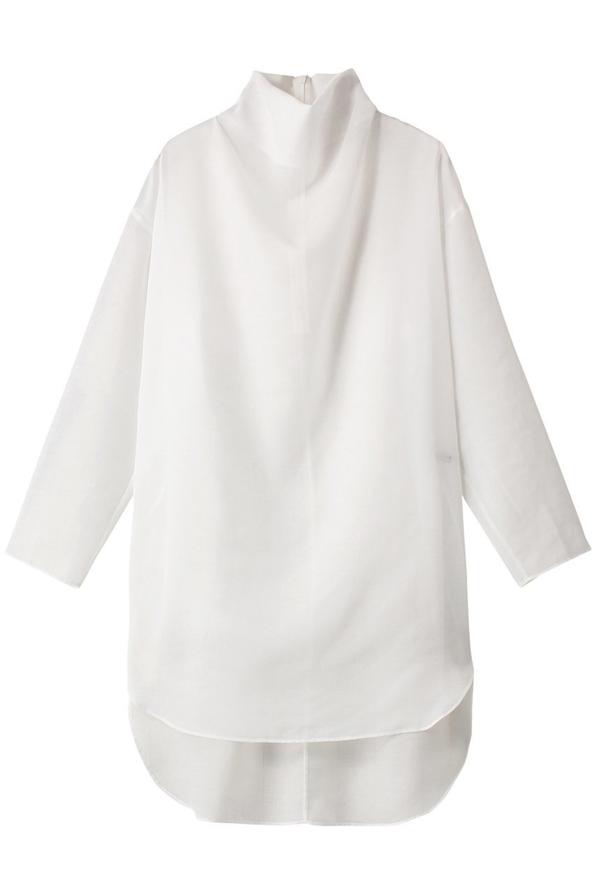 【ル フィル/LE PHIL】のハイネックシアーブラウス 人気、トレンドファッション・服の通販 founy(ファニー) 　ファッション　Fashion　レディースファッション　Fashion for Women　トップス・カットソー　Cut & Sew Tops　シャツ・ブラウス・オフィスカジュアル　Elegant Blouses & Button-Ups　シアー　Sheer, See-Through　スリーブ　Sleeve, Long Sleeve / Short Sleeve　ハイネック　High Neck, Mock Neck　ロング　Long, Long-Length　 other-1|ID: prp329100002826493 ipo3291000000032907592
