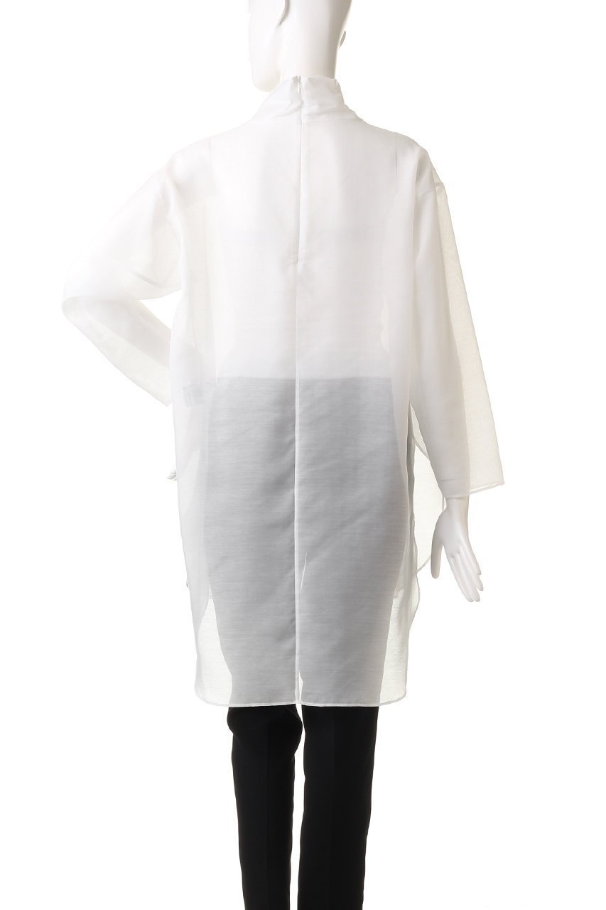 【ル フィル/LE PHIL】のハイネックシアーブラウス 人気、トレンドファッション・服の通販 founy(ファニー) 　ファッション　Fashion　レディースファッション　Fashion for Women　トップス・カットソー　Cut & Sew Tops　シャツ・ブラウス・オフィスカジュアル　Elegant Blouses & Button-Ups　シアー　Sheer, See-Through　スリーブ　Sleeve, Long Sleeve / Short Sleeve　ハイネック　High Neck, Mock Neck　ロング　Long, Long-Length　other-4|ID: prp329100002826493 ipo3291000000032907607