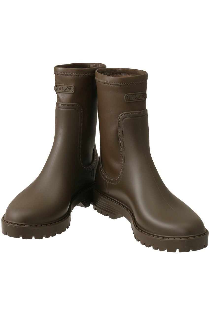 【エスメラルダ/Esmeralda】の【UNISA】ミドルレインブーツ 人気、トレンドファッション・服の通販 founy(ファニー) 　ファッション　Fashion　レディースファッション　Fashion for Women　コンビ　Combo, Combination Style　シンプル　Simple, Minimal　ドッキング　Docking, Mixed Material　再入荷　Restock / Back in Stock　other-5|ID: prp329100002840361 ipo3291000000036037690