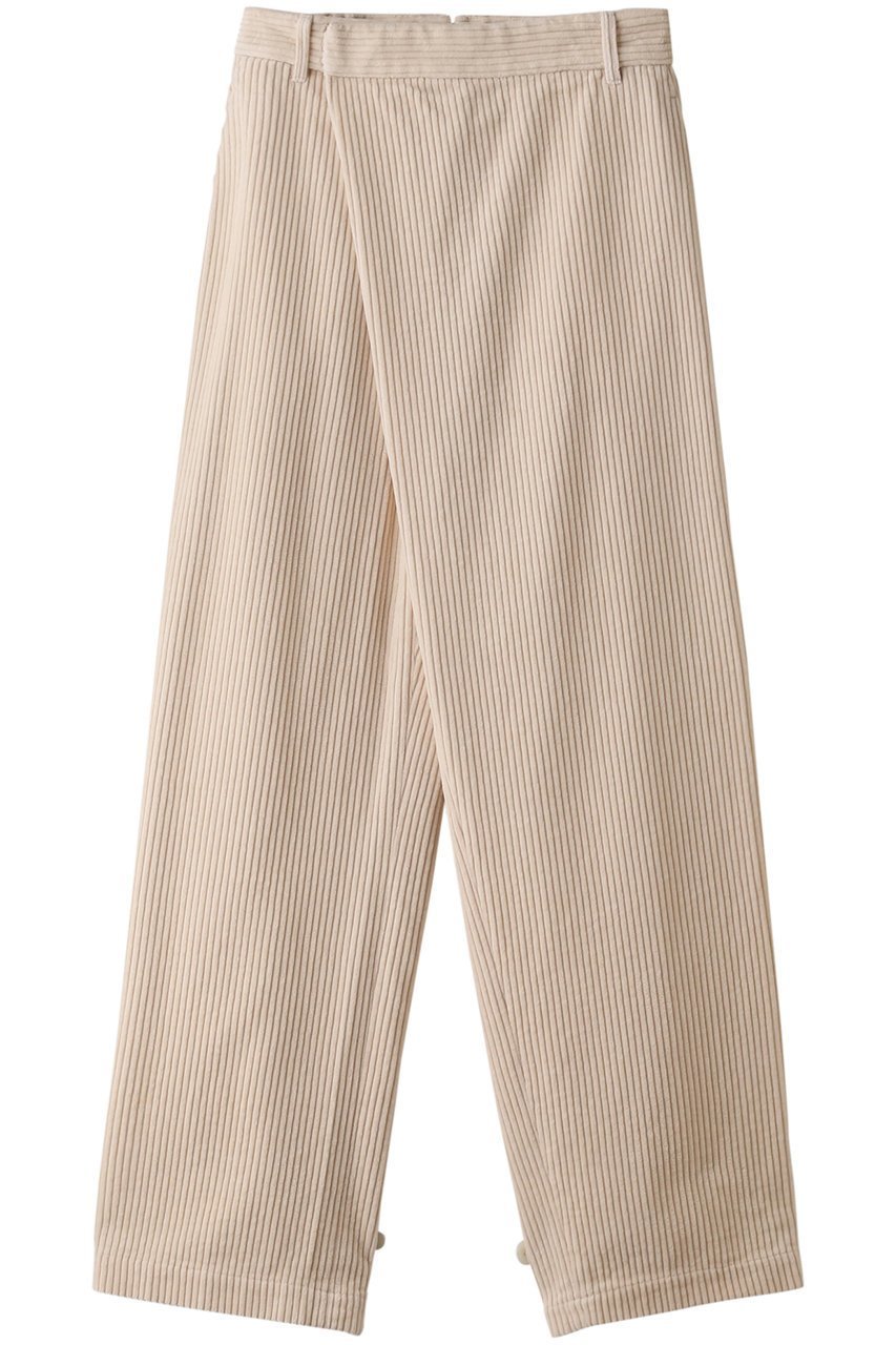 【ティーチ/TEECHI】の「グルービーパンツ」コーデュロイワイドロング インテリア・キッズ・メンズ・レディースファッション・服の通販 founy(ファニー) 　ファッション　Fashion　レディースファッション　Fashion for Women　パンツ　Pants & Trousers　シンプル　Simple, Minimal　フロント　Front, Front Design　ラップ　Wrap, Wrap Design　ワイド　Wide, Wide Fit　ホワイト|ID: prp329100002840389 ipo3291000000032828952