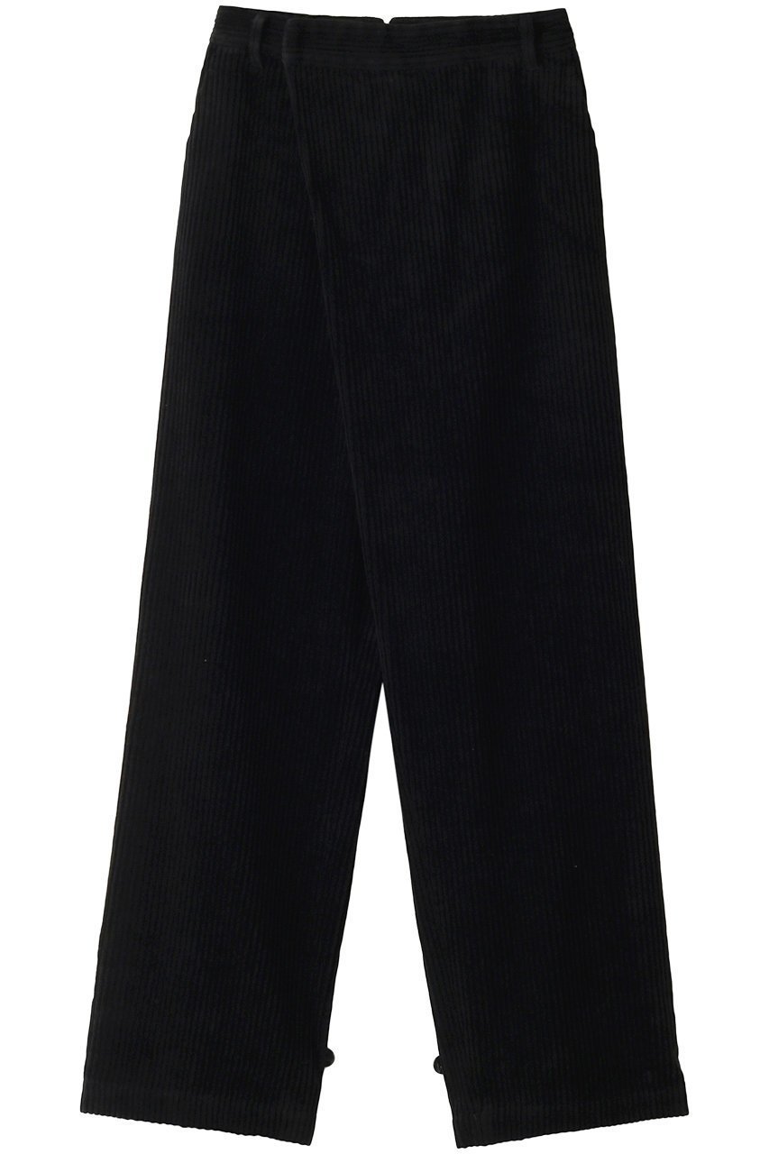 【ティーチ/TEECHI】の「グルービーパンツ」コーデュロイワイドロング インテリア・キッズ・メンズ・レディースファッション・服の通販 founy(ファニー) 　ファッション　Fashion　レディースファッション　Fashion for Women　パンツ　Pants & Trousers　シンプル　Simple, Minimal　フロント　Front, Front Design　ラップ　Wrap, Wrap Design　ワイド　Wide, Wide Fit　ブラック|ID: prp329100002840389 ipo3291000000032828954