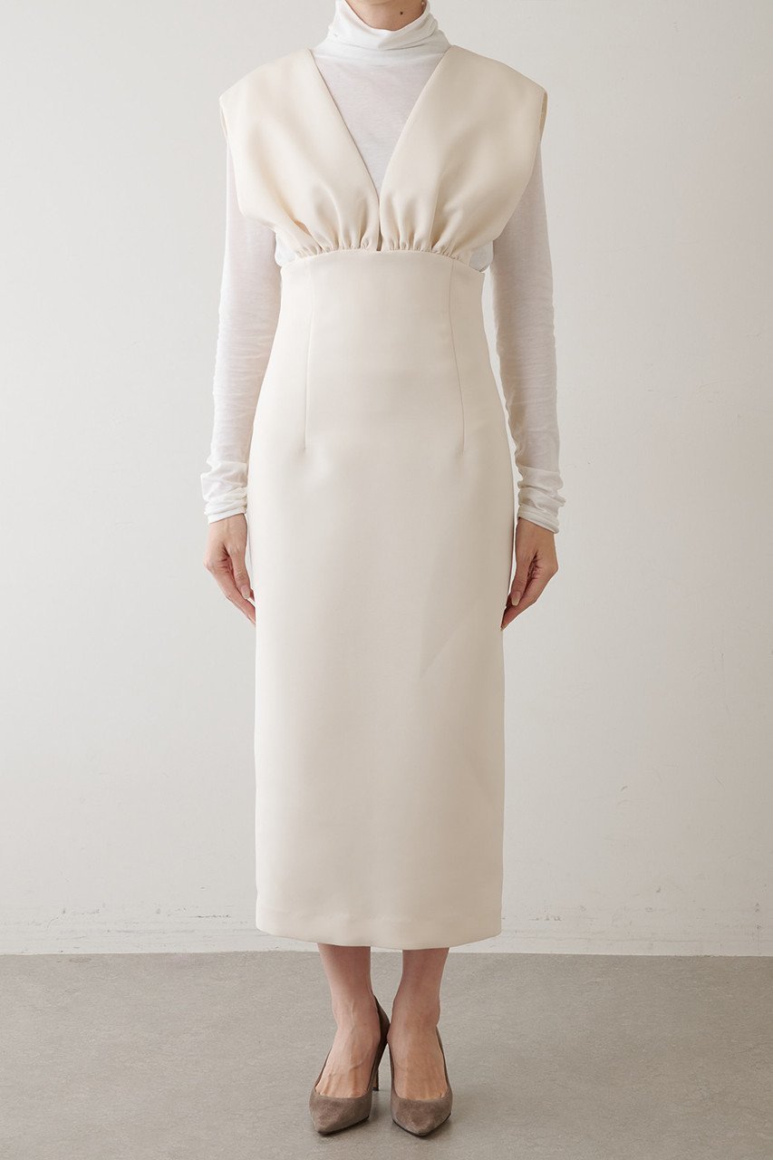 【ウィムガゼット/Whim Gazette】のVジャンスカワンピース 人気、トレンドファッション・服の通販 founy(ファニー) 　ファッション　Fashion　レディースファッション　Fashion for Women　ワンピース　Dresses　チュニック　Tunic Tops & Dresses　ギャザー　Gathered, Ruffled　クラシカル　Classical, Vintage-Inspired　シェイプ　Shape, Slim Fit　チュニック　Tunic, Long Top　ロング　Long, Long-Length　 other-1|ID: prp329100002851694 ipo3291000000032875083