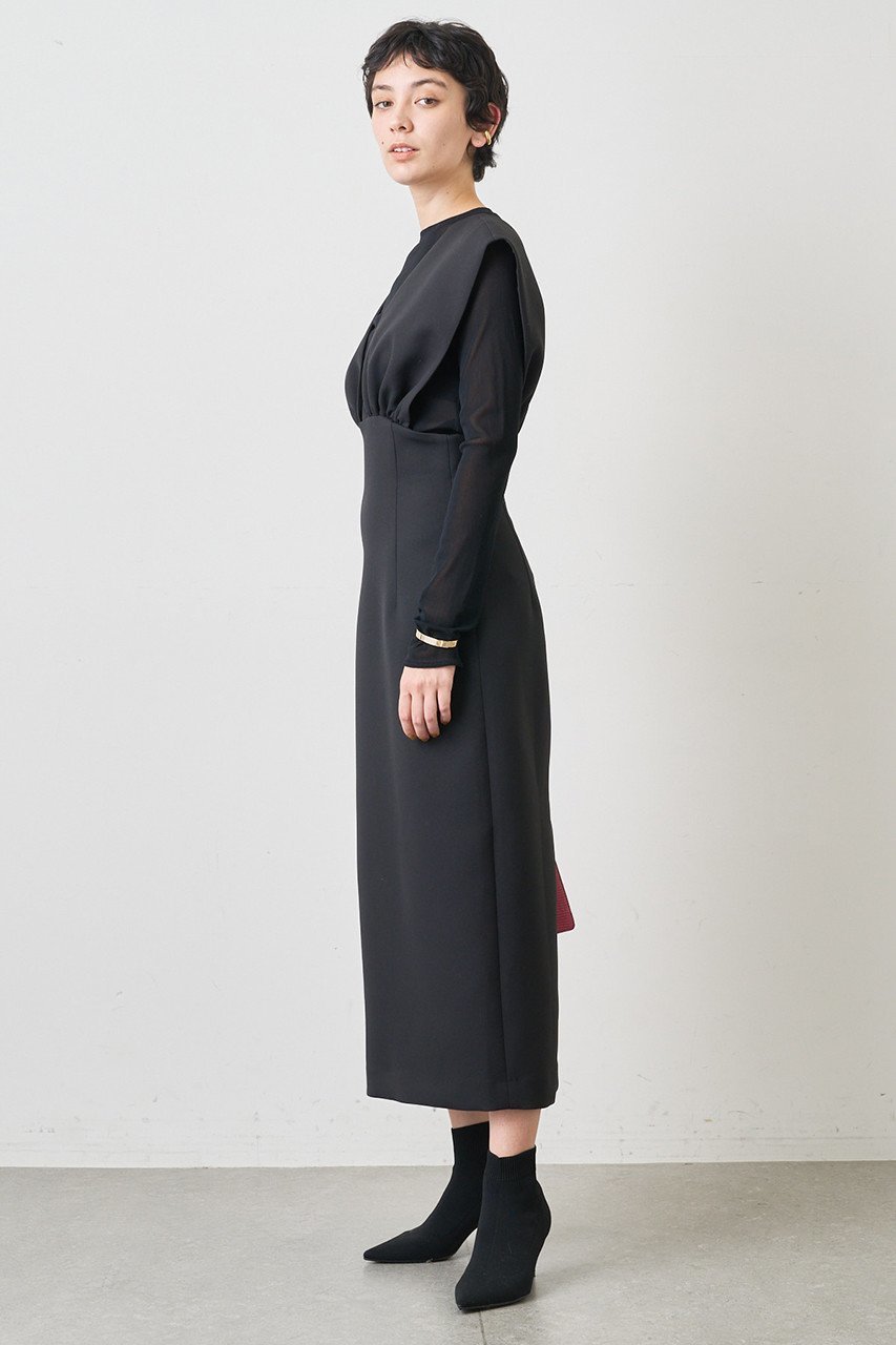 【ウィムガゼット/Whim Gazette】のVジャンスカワンピース 人気、トレンドファッション・服の通販 founy(ファニー) 　ファッション　Fashion　レディースファッション　Fashion for Women　ワンピース　Dresses　チュニック　Tunic Tops & Dresses　ギャザー　Gathered, Ruffled　クラシカル　Classical, Vintage-Inspired　シェイプ　Shape, Slim Fit　チュニック　Tunic, Long Top　ロング　Long, Long-Length　other-3|ID: prp329100002851694 ipo3291000000032875103
