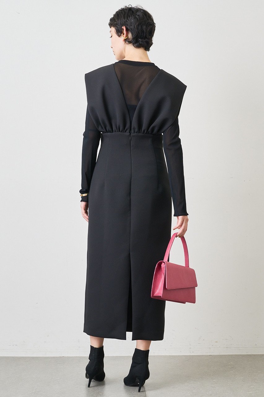 【ウィムガゼット/Whim Gazette】のVジャンスカワンピース 人気、トレンドファッション・服の通販 founy(ファニー) 　ファッション　Fashion　レディースファッション　Fashion for Women　ワンピース　Dresses　チュニック　Tunic Tops & Dresses　ギャザー　Gathered, Ruffled　クラシカル　Classical, Vintage-Inspired　シェイプ　Shape, Slim Fit　チュニック　Tunic, Long Top　ロング　Long, Long-Length　other-4|ID: prp329100002851694 ipo3291000000032875108