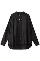【ミズイロ インド/mizuiro ind】のback gatherd wide shirt シャツ ブラック|ID:prp329100002863424