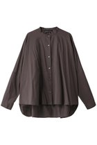 【ミズイロ インド/mizuiro ind】のback gatherd wide shirt シャツ チャコールグレー|ID: prp329100002863424 ipo3291000000036402822