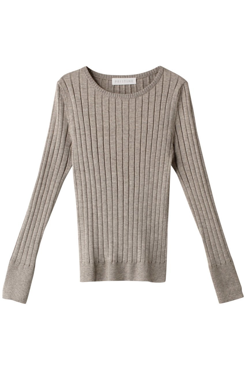 【プリスティン/PRISTINE】のヤク混ワイドリブクル-PO 人気、トレンドファッション・服の通販 founy(ファニー) 　ファッション　Fashion　レディースファッション　Fashion for Women　トップス・カットソー　Cut & Sew Tops　ニット　Knit Tops & Sweaters　カジュアルプルオーバー・ニットトップス　Pullovers & Knit Tops / Casual Pullovers　なめらか　Smooth, Silky Texture　インナー　Innerwear　ベーシック　Basic, Essential　定番　Standard, Basic Item　 other-1|ID: prp329100002886030 ipo3291000000036906703