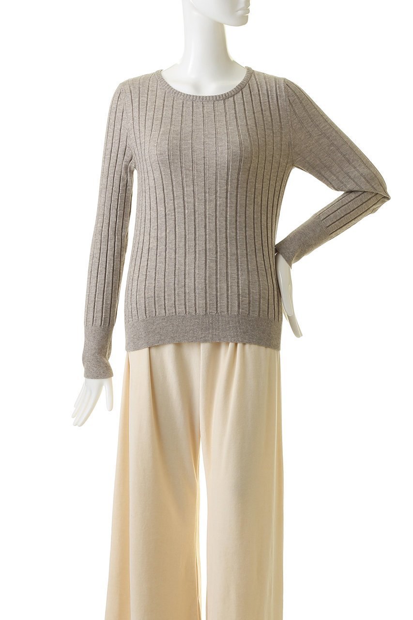 【プリスティン/PRISTINE】のヤク混ワイドリブクル-PO 人気、トレンドファッション・服の通販 founy(ファニー) 　ファッション　Fashion　レディースファッション　Fashion for Women　トップス・カットソー　Cut & Sew Tops　ニット　Knit Tops & Sweaters　カジュアルプルオーバー・ニットトップス　Pullovers & Knit Tops / Casual Pullovers　なめらか　Smooth, Silky Texture　インナー　Innerwear　ベーシック　Basic, Essential　定番　Standard, Basic Item　other-2|ID: prp329100002886030 ipo3291000000036906705