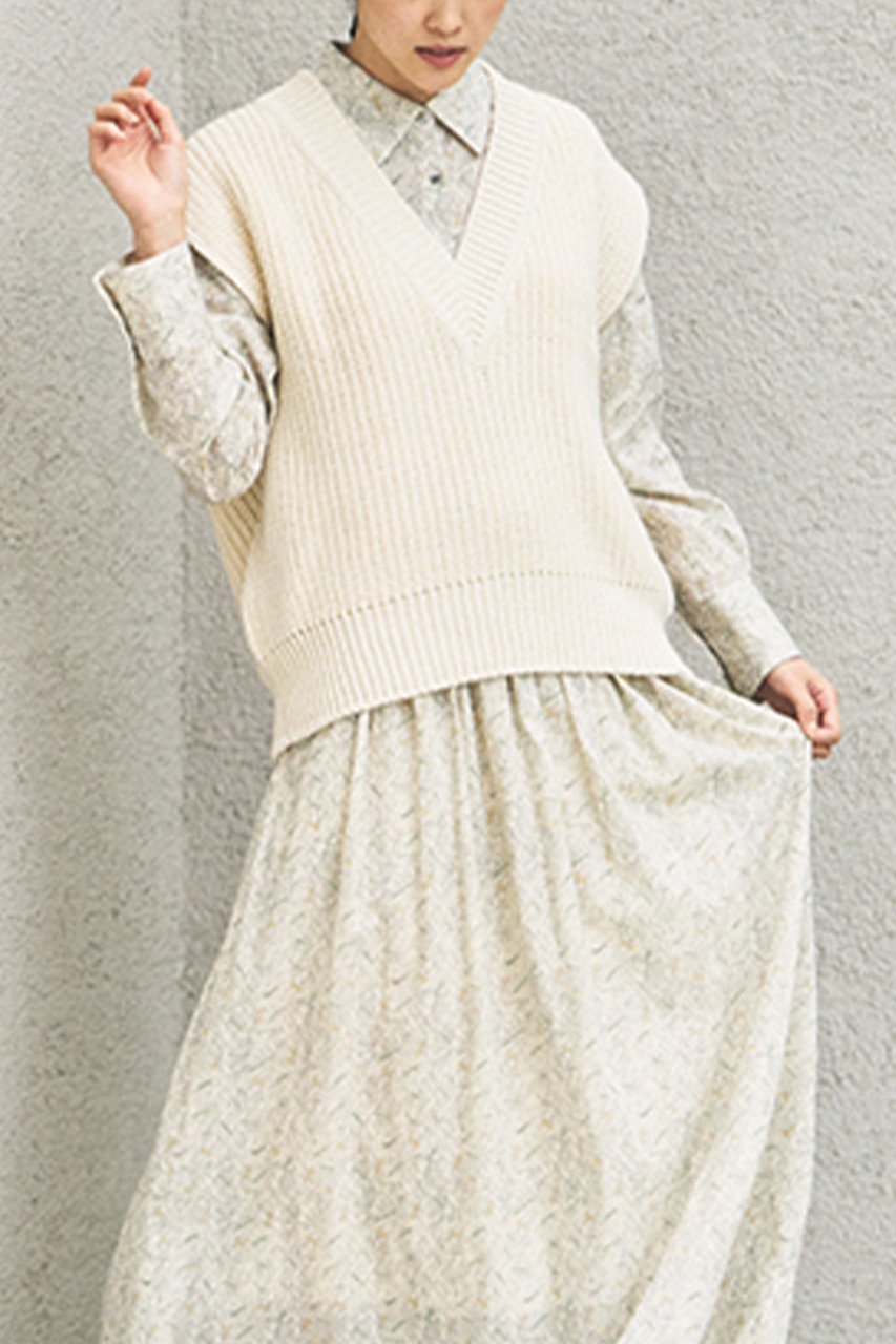 【プリスティン/PRISTINE】のウ-ル混片畦ベスト 人気、トレンドファッション・服の通販 founy(ファニー) ファッション Fashion レディースファッション Fashion for Women トップス・カットソー Cut & Sew Tops ニット Knit Tops & Sweaters ベスト&ジレ / 重ね着スタイル Vests & Gilets カジュアルプルオーバー・ニットトップス Pullovers & Knit Tops / Casual Pullovers カットソー Cut and Sewn Top クラシカル Classical, Vintage-Inspired ベスト Vest, Waistcoat 畦 Ribbed Knit A/W・秋冬 Autumn/Winter other-6|ID: prp329100002886036 ipo3291000000036906623