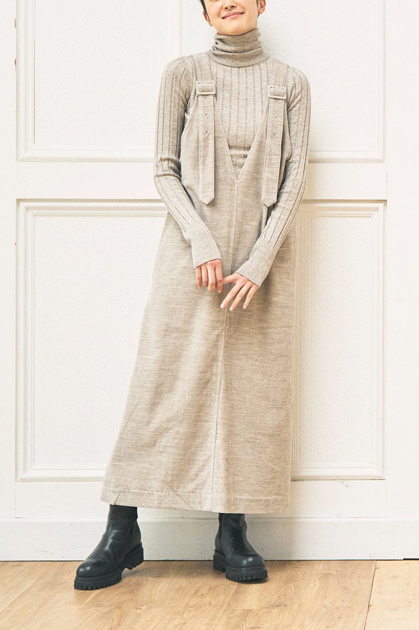 【プリスティン/PRISTINE】のヤクリブレスコーデュロイ ジャンパースカート 人気、トレンドファッション・服の通販 founy(ファニー) 　ファッション　Fashion　レディースファッション　Fashion for Women　スカート　Skirts　カットソー　Cut and Sewn Top　コーデュロイ　Corduroy, Cord Fabric　タートルネック　Turtleneck, High Neck　A/W・秋冬　Autumn/Winter　other-6|ID: prp329100002904190 ipo3291000000032944729