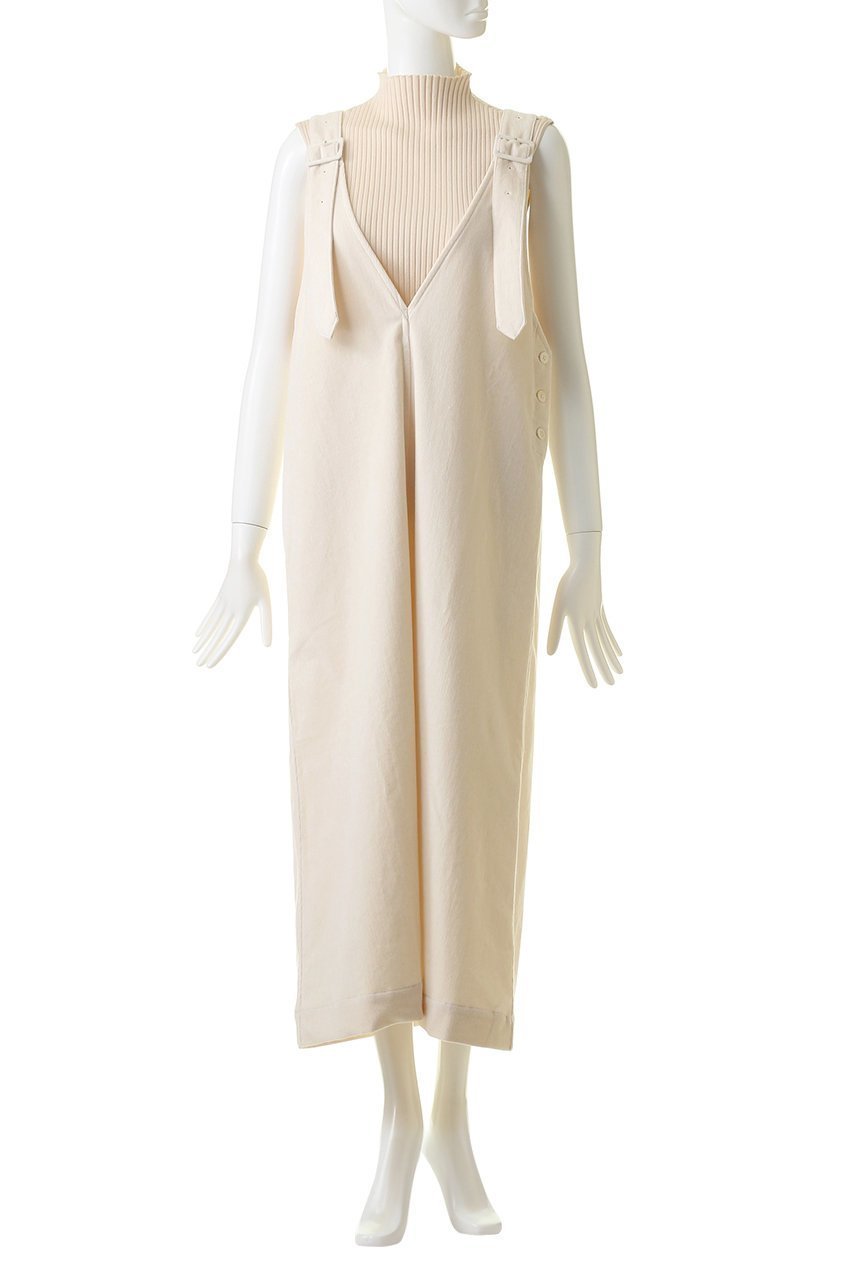 【プリスティン/PRISTINE】のリブレスコーデュロイ ジャンパースカート 人気、トレンドファッション・服の通販 founy(ファニー) 　ファッション　Fashion　レディースファッション　Fashion for Women　スカート　Skirts　カットソー　Cut and Sewn Top　シンプル　Simple, Minimal　ストレート　Straight, Straight Cut　other-2|ID: prp329100002904191 ipo3291000000036433004