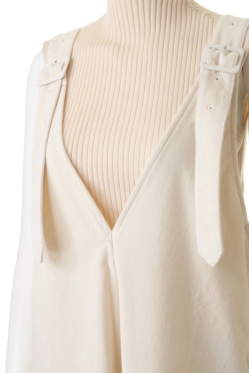 【プリスティン/PRISTINE】のリブレスコーデュロイ ジャンパースカート 人気、トレンドファッション・服の通販 founy(ファニー) 　ファッション　Fashion　レディースファッション　Fashion for Women　スカート　Skirts　カットソー　Cut and Sewn Top　シンプル　Simple, Minimal　ストレート　Straight, Straight Cut　other-5|ID: prp329100002904191 ipo3291000000036433007