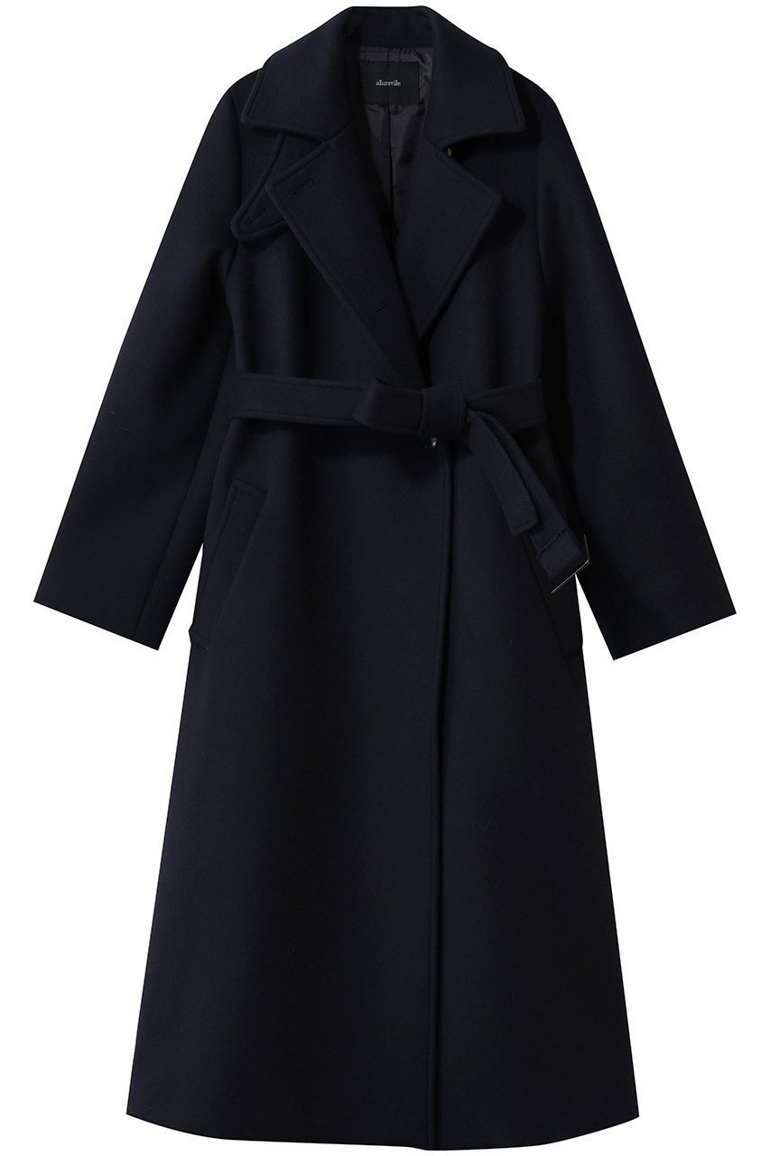 【アルアバイル/allureville】のスプリットラグランロングコート インテリア・キッズ・メンズ・レディースファッション・服の通販 founy(ファニー) ファッション Fashion レディースファッション Fashion for Women アウター Coat / Outerwear Collection コート・ロングコート・ピーコート Long Coats, Peacoats & More 2026年 2026 なめらか Smooth, Silky Texture エレガント 上品 Elegant スタンド Stand Collar, Upright Stand ロング Long, Long-Length 夏 Summer 春 Spring S/S・春夏 SS, Spring/Summer, Warm Season ネイビー|ID: prp329100002907640 ipo3291000000034835633