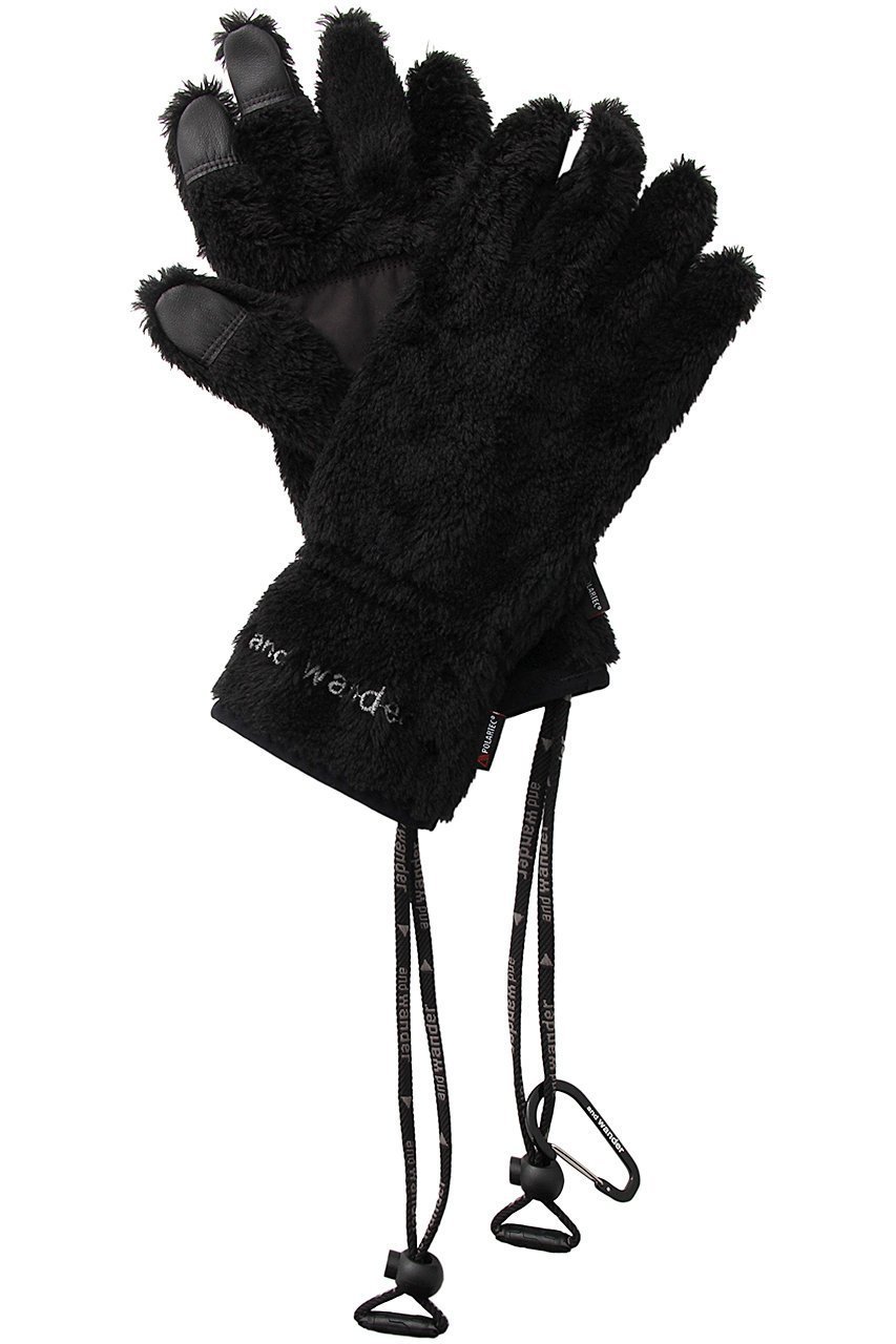 【アンドワンダー/and wander】の【UNISEX】high loft fleece glove インテリア・キッズ・メンズ・レディースファッション・服の通販 founy(ファニー) 　ファッション　Fashion　レディースファッション　WOMEN　A/W・秋冬　Aw・Autumn/Winter・Fw・Fall-Winter　ユニセックス　Unisex　定番　Standard　ブラック|ID: prp329100002911661 ipo3291000000025177292