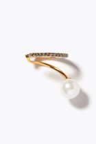 【アルティーダ ウード/ARTIDA OUD】のelafonisi パール パヴェダイヤモンド ダブル イヤーカフ(片耳用) ホワイト|ID: prp329100002924322 ipo3291000000036197891