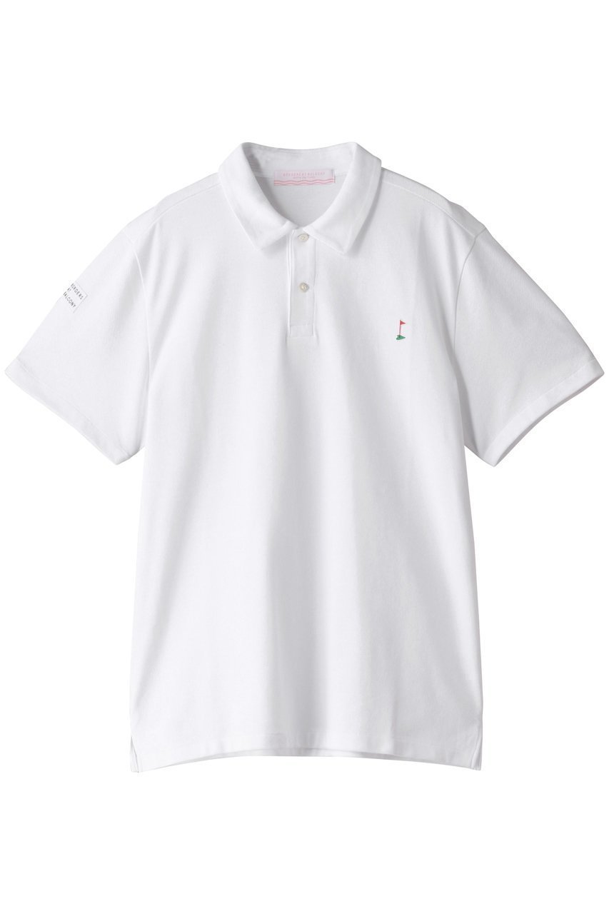 【ボーダーズ アット バルコニー/BORDERS at BALCONY / MEN】の【MEN】GDT ポロシャツ インテリア・キッズ・メンズ・レディースファッション・服の通販 founy(ファニー) 　ファッション　Fashion　メンズファッション　Fashion for Men　トップス・カットソー　Cut & Sew Tops　メンズシャツ　Shirts　ポロシャツ / きれいめカジュアルスタイル　Polo Shirts　なめらか　Smooth, Silky Texture　コンパクト　Compact, Small Size　シンプル　Simple, Minimal　スポーツ　Sports, Activewear　デニム　Denim, Jeans Material　ポロシャツ　Polo Shirt, Collared Tee　鹿の子　Piqué, Kanoko Fabric　ホワイト|ID: prp329100002930058 ipo3291000000035558947