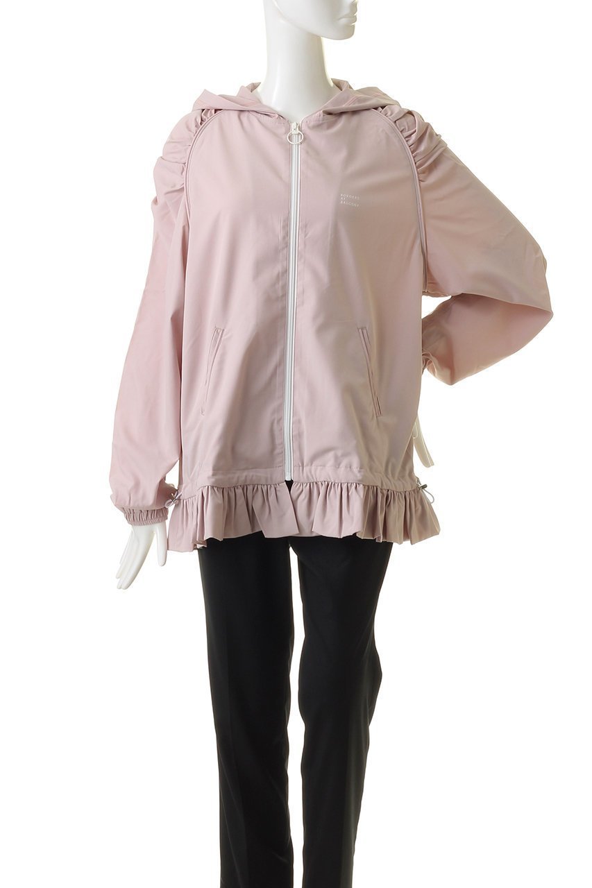 【ボーダーズ アット バルコニー/BORDERS at BALCONY】のジップアップフーディー 人気、トレンドファッション・服の通販 founy(ファニー) 　ファッション　Fashion　レディースファッション　WOMEN　トップス・カットソー　Tops/Tshirt　シャツ/ブラウス　Shirts/Blouses　パーカ　Sweats　ロング / Tシャツ　T-Shirts　スウェット　Sweat　カットソー　Cut and Sewn　ギャザー　Gather　ジップアップ　Zip Up　スリーブ　Sleeve　フェミニン　Feminine　other-2|ID: prp329100002930061 ipo3291000000031424821
