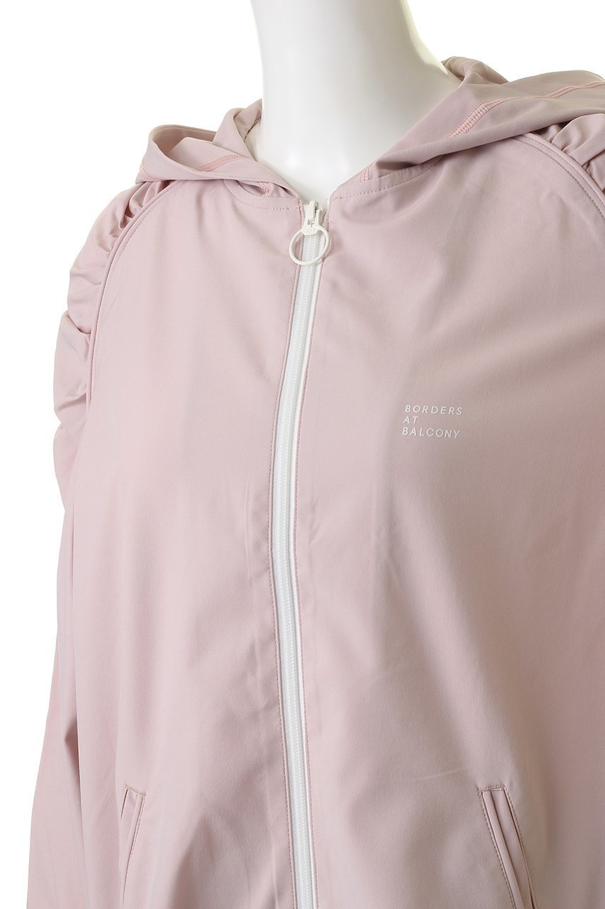 【ボーダーズ アット バルコニー/BORDERS at BALCONY】のジップアップフーディー 人気、トレンドファッション・服の通販 founy(ファニー) 　ファッション　Fashion　レディースファッション　WOMEN　トップス・カットソー　Tops/Tshirt　シャツ/ブラウス　Shirts/Blouses　パーカ　Sweats　ロング / Tシャツ　T-Shirts　スウェット　Sweat　カットソー　Cut and Sewn　ギャザー　Gather　ジップアップ　Zip Up　スリーブ　Sleeve　フェミニン　Feminine　other-5|ID: prp329100002930061 ipo3291000000031424834