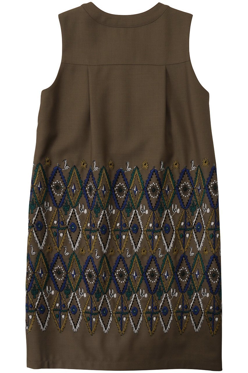 【ミナ ペルホネン/mina perhonen / KIDS】の【KIDS】forest diamond ワンピース ブラウン 140 人気、トレンドファッション・服の通販 founy(ファニー) ファッション Fashion キッズファッション Fashion for Kids ワンピース Dresses カットソー Cut and Sewn Top タートルネック Turtleneck, High Neck other-2|ID: prp329100002932934 ipo3291000000036192708