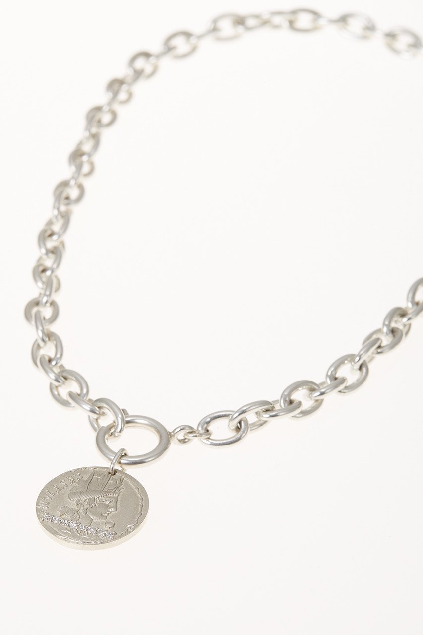 【エネイ/ENEY】のCHAIN シルバーショートネックレス 人気、トレンドファッション・服の通販 founy(ファニー) 　ファッション　Fashion　レディースファッション　Fashion for Women　ジュエリー　Jewelry　ネックレス　Necklaces & Pendants　おすすめ　Recommended / Our Picks　コイン　Coin, Coin Design　ショート　Short, Short Length　スタイリッシュ　Stylish, Fashionable　チェーン　Chain, Chain Strap　ネックレス　Necklace, Pendant Necklace　other-3|ID: prp329100002940315 ipo3291000000035561932
