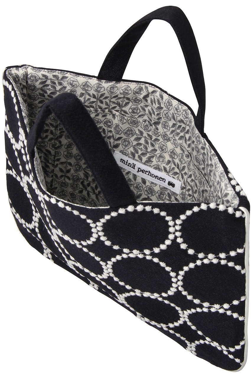 【ミナ ペルホネン/mina perhonen / KIDS】の【KIDS】tambourineバッグ ネイビー F 人気、トレンドファッション・服の通販 founy(ファニー) 　ファッション　Fashion　キッズファッション　Fashion for Kids　ハンド　Hand, Handmade　ポーチ　Pouch, Small Case　モチーフ　Motif, Design Theme　定番　Standard, Basic Item　other-4|ID: prp329100002944235 ipo3291000000035852813