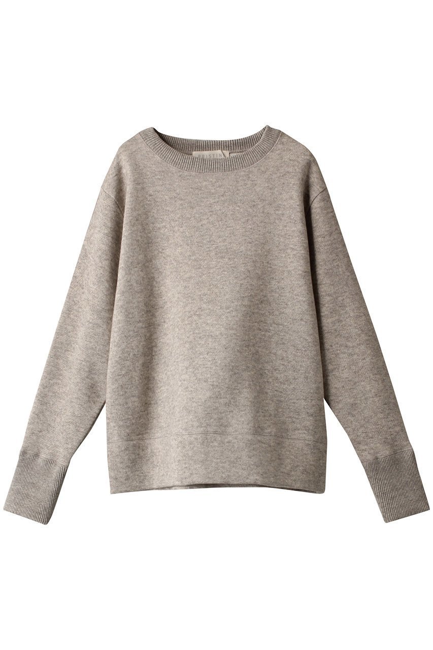 【プリスティン/PRISTINE】のヤク裏毛クルーネックPO インテリア・キッズ・メンズ・レディースファッション・服の通販 founy(ファニー) 　ファッション　Fashion　レディースファッション　Fashion for Women　トップス・カットソー　Cut & Sew Tops　ニット　Knit Tops & Sweaters　カジュアルプルオーバー・ニットトップス　Pullovers & Knit Tops / Casual Pullovers　おすすめ　Recommended / Our Picks　シンプル　Simple, Minimal　セットアップ　Set-Up, Coordinated Outfit　A/W・秋冬　Autumn/Winter　グレー|ID: prp329100002960551 ipo3291000000036099013