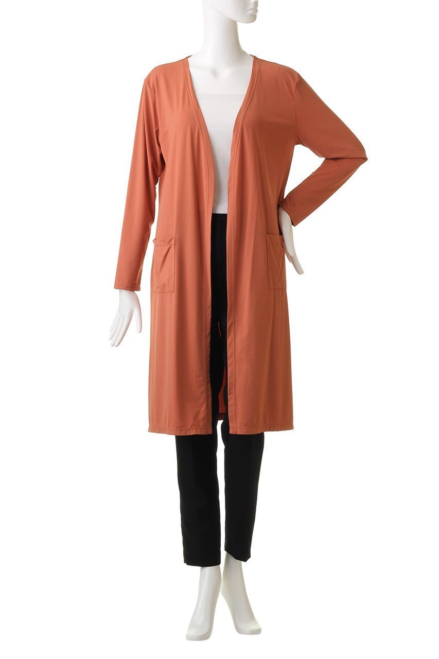【コーラルヴェール/Coral Veil】のロングカーディガン 人気、トレンドファッション・服の通販 founy(ファニー) 　ファッション　Fashion　レディースファッション　Fashion for Women　トップス・カットソー　Cut & Sew Tops　カーディガン・羽織り　Layered Style Cardigans　スポーツウェア　Functional & Stylish Sportswear　スポーツ アウター　Sports Outerwear / Running Jacket / Windbreaker　カーディガン　Cardigan, Knitwear　シンプル　Simple, Minimal　スポーツ　Sports, Activewear　スリット　Slit, Slit Detail　ビーチ　Beach, Seaside　ポケット　Pocket, Pocket Detail　ロング　Long, Long-Length　other-2|ID: prp329100002968746 ipo3291000000031423446