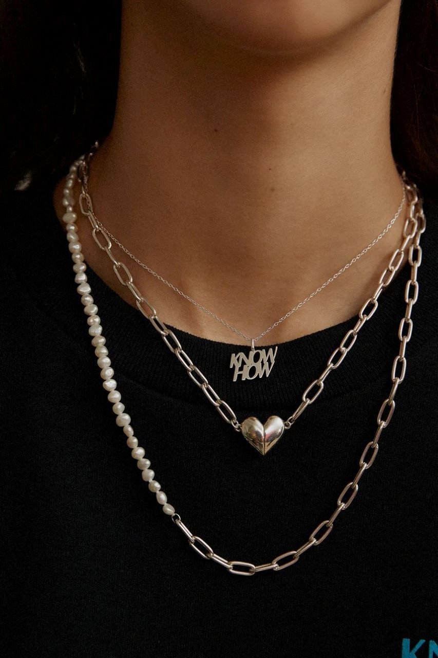 【ノウハウ/KNOWHOW】のMagnets Heart ネックレス M(シルバー) 人気、トレンドファッション・服の通販 founy(ファニー) 　ファッション　Fashion　レディースファッション　Fashion for Women　ジュエリー　Jewelry　ネックレス　Necklaces & Pendants　ユニセックス　Unisex, Genderless　ショート　Short, Short Length　シルバー　Silver, Metallic Silver　チェーン　Chain, Chain Strap　ネックレス　Necklace, Pendant Necklace　マグネット　Magnet, Magnetic Closure　モチーフ　Motif, Design Theme　エレガント 上品　Elegant　other-2|ID: prp329100002980686 ipo3291000000035611309